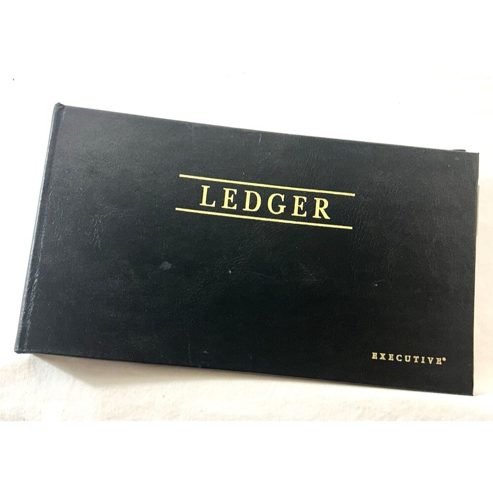 Vintage Stuart Hall Executive 4 Ring Ledger Binder Alpha Dividers Accounting